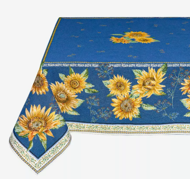 French Jacquard Tablecloth DECO (Sunflower. 2 colors)